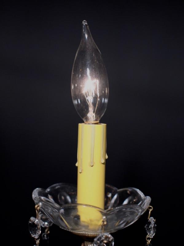 スペイン製真鍮シャンデリア（クリスタルガラスビーズシャンデリア）インテリア照明　BCH 0116（3）