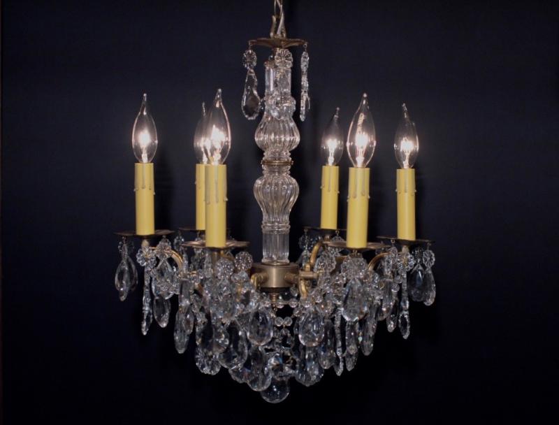 French brass chandelier 6灯