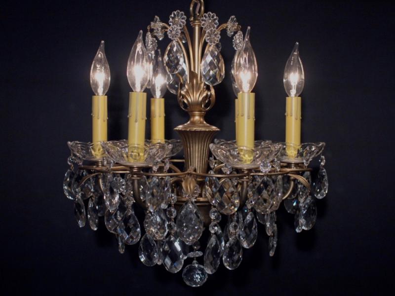 French leaf chandelier 6灯