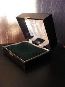 black jewelry display case