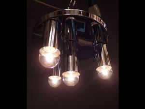 Chrome Ceiling Lamp 4灯