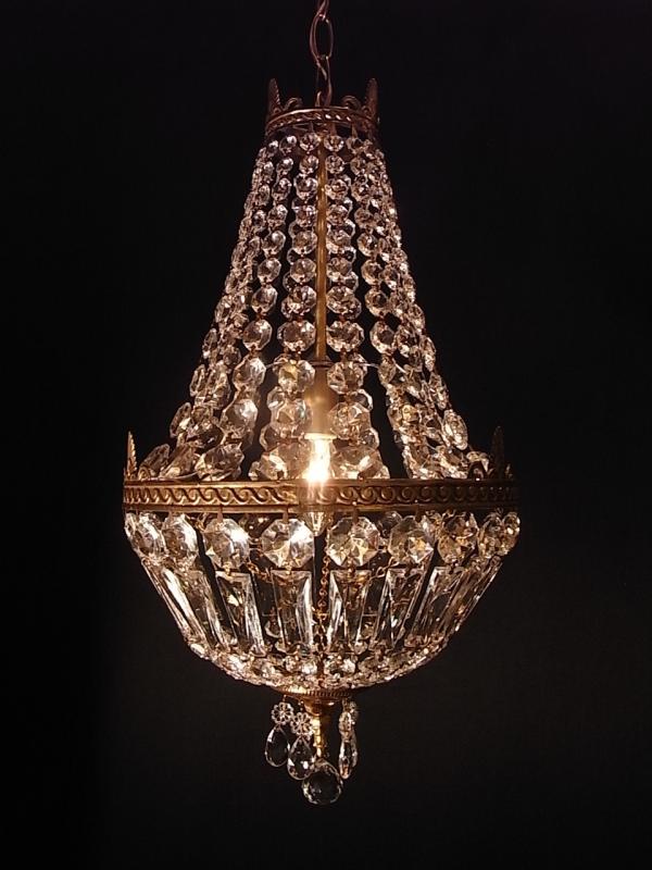 French brass pear chandelier 1灯