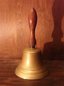 Italian wood & brass bell