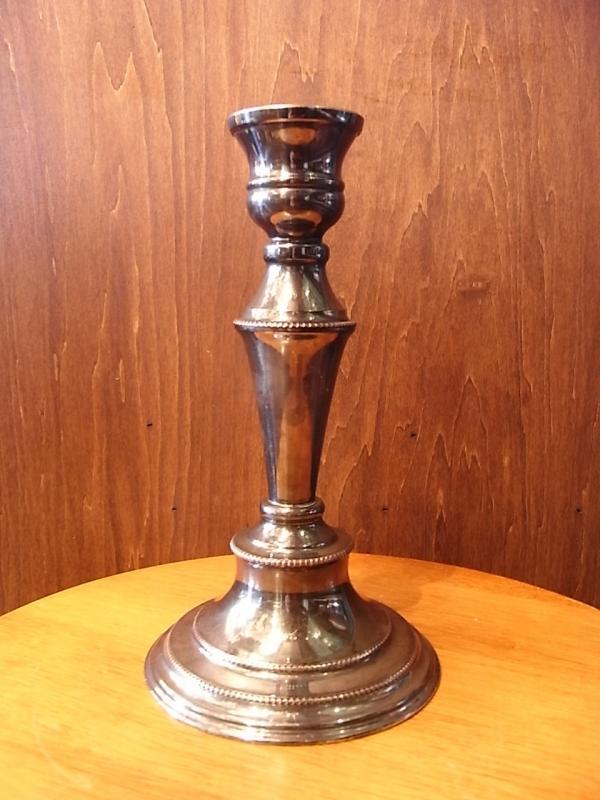 English silver candle holder