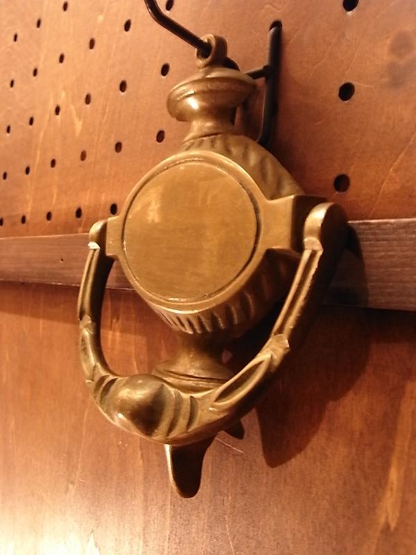 イタリア製真鍮製ドアノッカー　ヴィンテージドア家具パーツ　家具部品　ドアパーツ　LCM 5930（3）