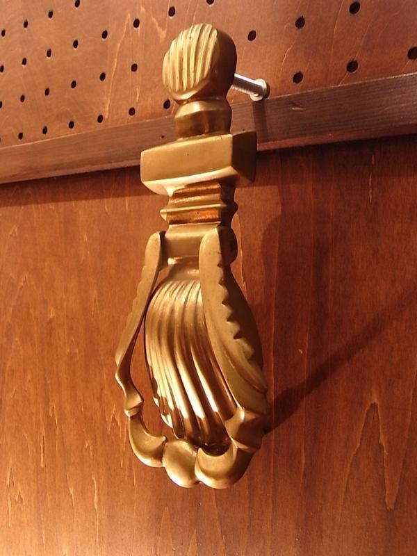 イタリア製真鍮製ドアノッカー　ヴィンテージドア家具パーツ　家具部品　ドアパーツ　LCM 5935（2）