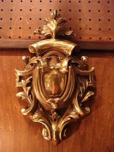 Italian brass EMBLEM door knocker