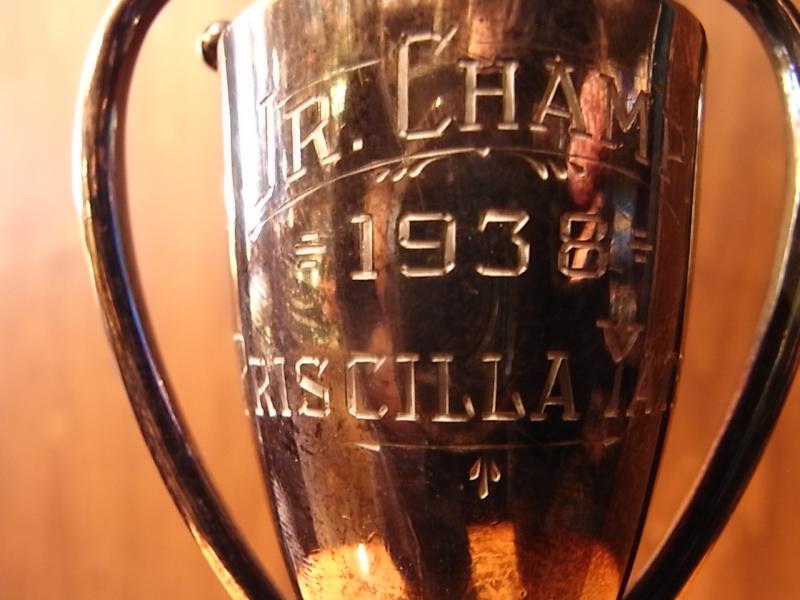真鍮製トロフィー 1938年アンティーク優勝カップ　優勝杯　LCM 5841（6）