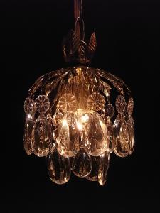 gold drop chandelier 1灯
