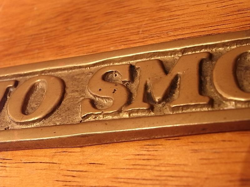 イタリア製真鍮看板、禁煙サイン、禁煙プレート　LCM 6063（3）