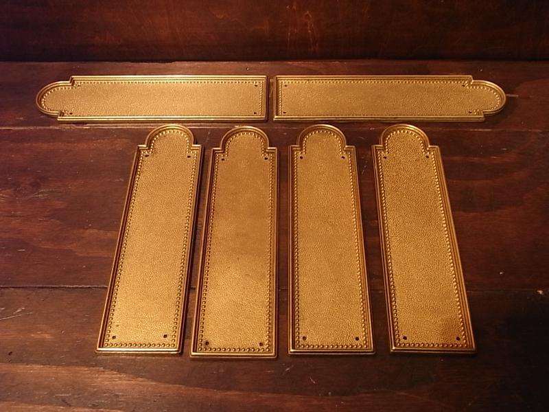 Italian brass door finger plate（6点あり）