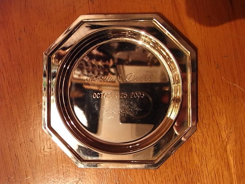 silver anniversary tray