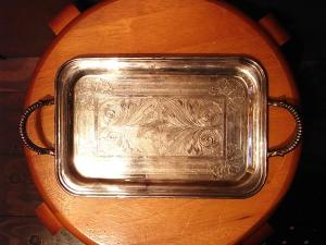 silver tray