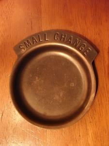 brass SMALL CHANGE tray