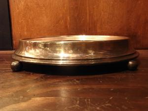 silver round tray stand