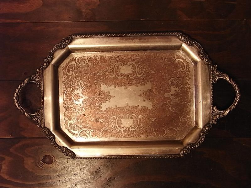 silver tray