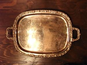 silver tray