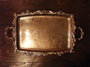 silver tray