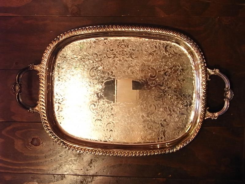 silver tray