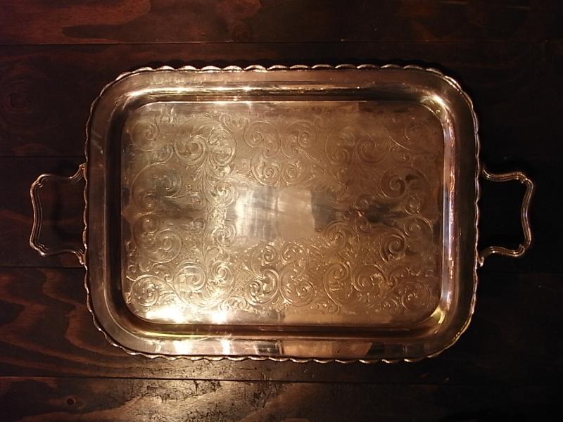 silver tray