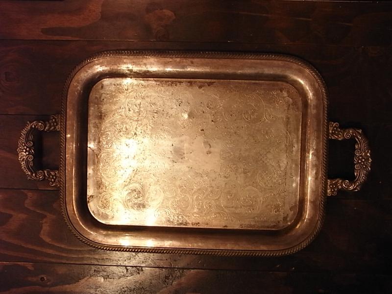 silver tray