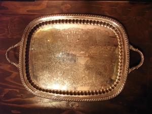 silver tray