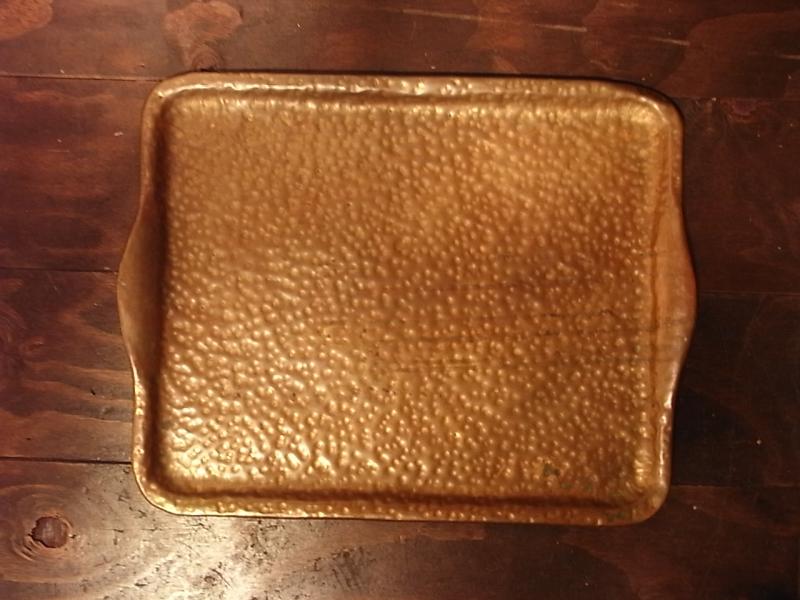 Italian brass tray