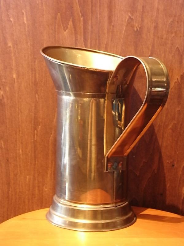 アンティーク真鍮製水差し、ペン立て、工具立て（カルトン、花器、花瓶）　LCM 5879（3）