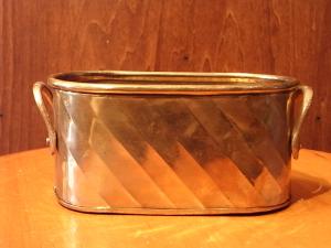 brass oval bucket