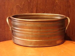 brass oval bucket