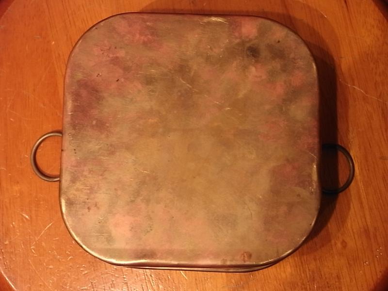 アンティーク真鍮製トレイ、トレー（カルトン、バケツ、入れ物、花器）　LCM 5969（5）