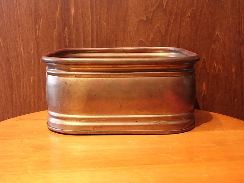 アンティーク真鍮製トレイ、トレー（カルトン、バケツ、入れ物、花器）　LCM 5972（2）