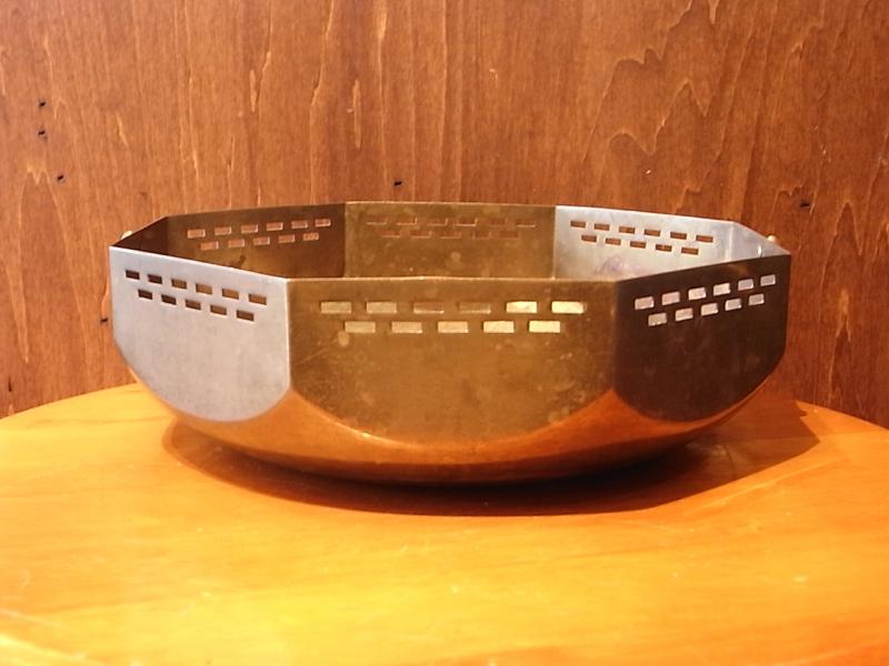 アンティーク真鍮製トレイ、トレー（カルトン、バケツ、入れ物、花器）　LCM 5976（3）