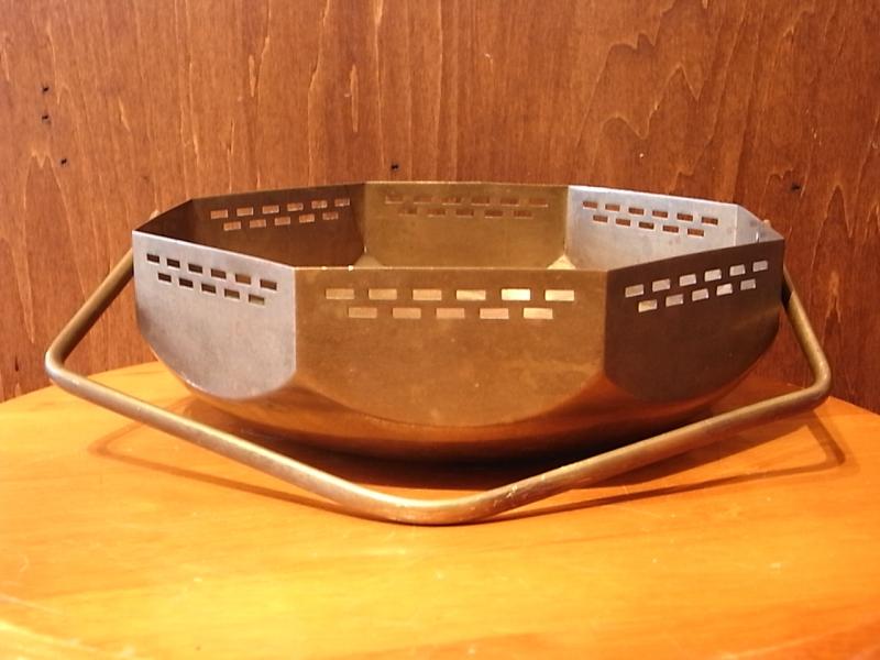 アンティーク真鍮製トレイ、トレー（カルトン、バケツ、入れ物、花器）　LCM 5976（4）