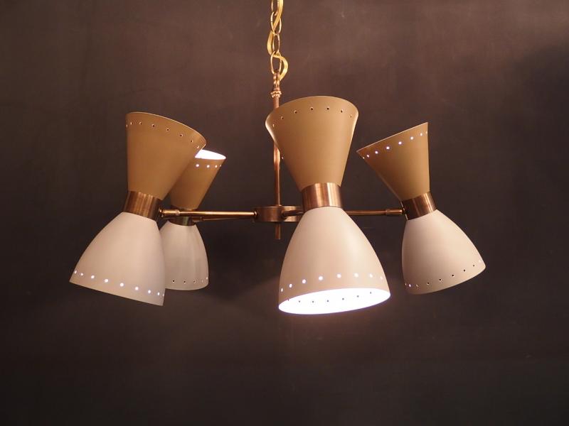 レッドロックオリジナル 60sヴィンテージテイストシャンデリア RRO 0106/M/Beige,WHT(7)