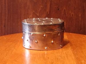 Italian silver dot jewelry case