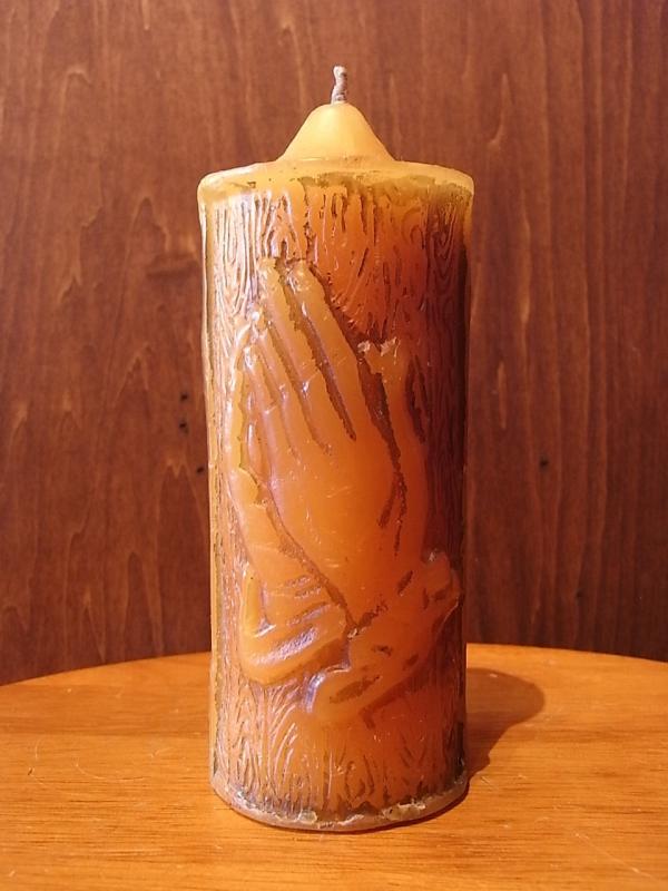 praying hands candle