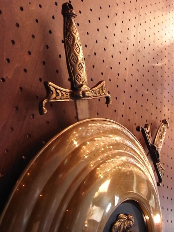 インテリア騎士、武器、防具のエンブレム、壁掛け、盾壁飾り　LCM 5890（3）