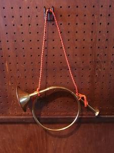 Italian brass trumpet ornament