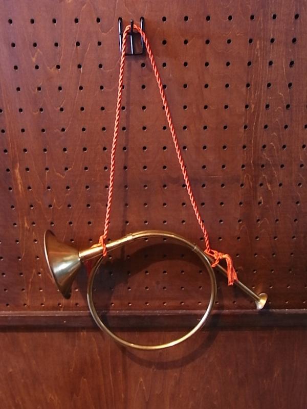Italian brass trumpet ornament