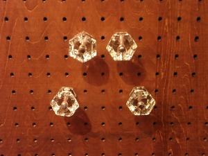 Italian glass cabinet knob
