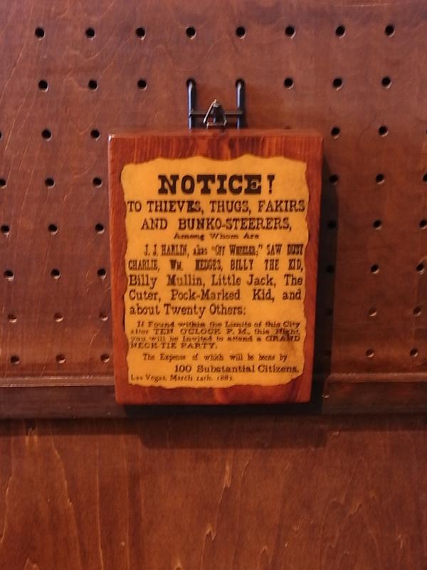 wood NOTICE! wall ornament