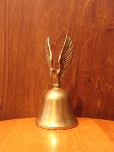 Italian brass eagle hand bell