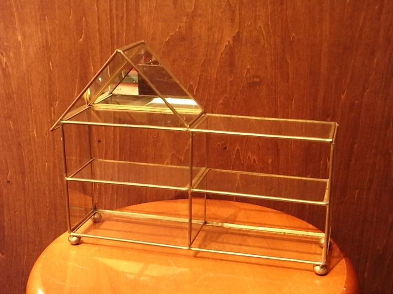 Italian brass & glass house display case