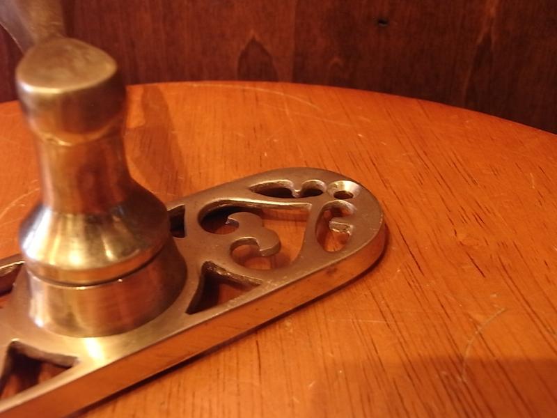 イタリア製アンティークレバーハンドル　真鍮ドア取っ手　家具パーツ ハードウエア　LCM 6182（5）