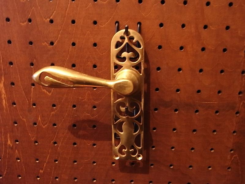 イタリア製アンティークレバーハンドル　真鍮ドア取っ手　家具パーツ ハードウエア　LCM 6182（7）