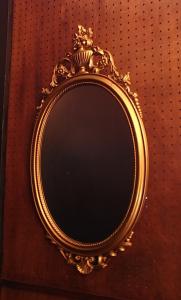 decorative oval wall mirror