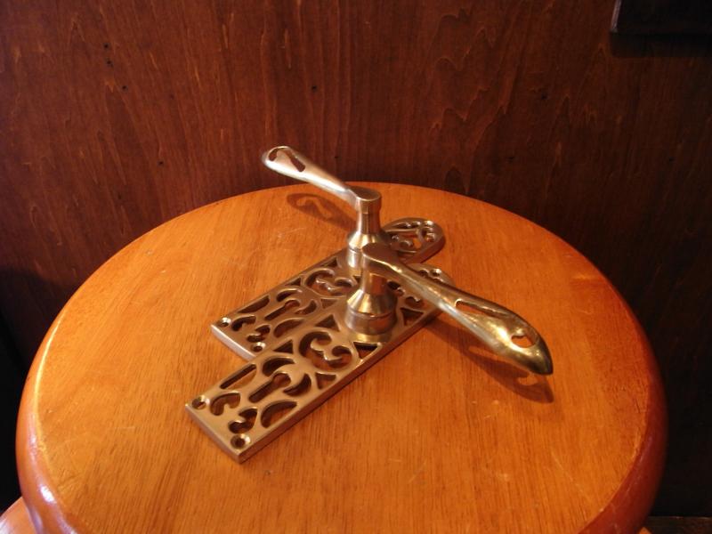 Italian brass door lever handle SET