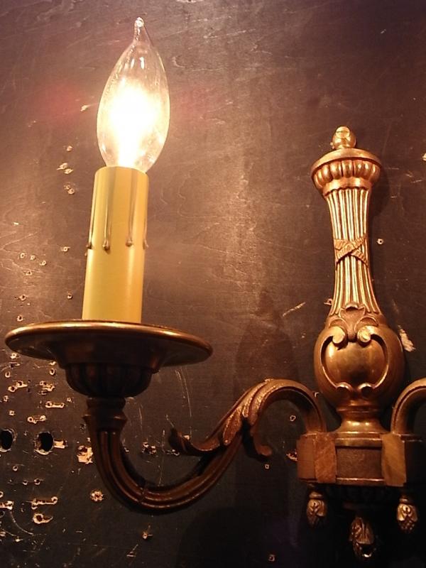 フランス製真鍮ブラケット、壁ブラケット照明、ウォールランプ、ライト　LCB 0531（4）