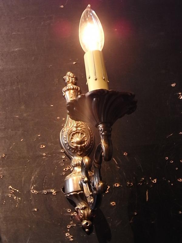 フランス製真鍮ブラケット、壁ブラケット照明、ウォールランプ、ライト　LCB 0542（2）